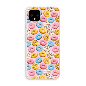 Pink donuts: Pixel 4 XL Transparant Hoesje