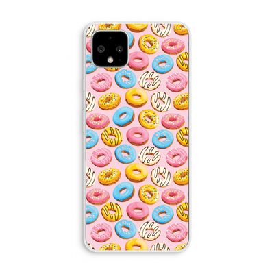 Pink donuts: Pixel 4 XL Transparant Hoesje