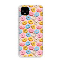 Pink donuts: Pixel 4 XL Transparant Hoesje