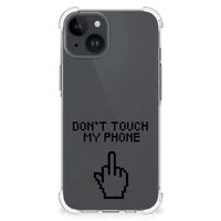 iPhone 15 Plus Anti Shock Case Finger Don't Touch My Phone