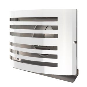 Overdruk Ventilatierooster Alfa 15 cm Mat Wit Weckx