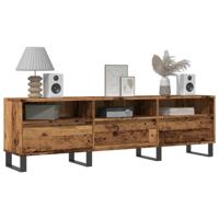 Tv-meubel 150x30x44,5 cm bewerkt hout oud houtkleurig