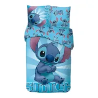 Stitch Dekbedovertrek blauw 140 x 200 cm - 65 x 65 cm Stitch Dekbedovertrek blauw 140 x 200 cm - 65 x 65 cm
