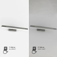 Badlamerlamp 2 standen boven spiegel badkamer chrome met LED & Moodmaker 'Otis 40' Badlamerlamp 2 standen boven spiegel badkamer chrome met LED & Moodmaker 'Otis 40'