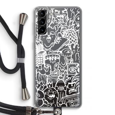 Vexx Mixtape #2: Samsung Galaxy S21 Plus Transparant Hoesje met koord