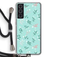 Small white flowers: Samsung Galaxy S21 FE Transparant Hoesje met koord
