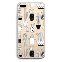 Cactusmotief: iPhone 7 Plus Transparant Hoesje