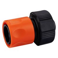 BLACK+DECKER Tuinslang Snelkoppeling - 5/8'-3/4' - ?16-19 mm - Kunststof - Zwart/ Oranje - thumbnail