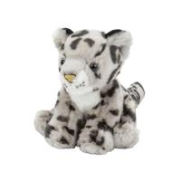 Nature Planet Pluche sneeuwluipaard knuffel - 18 cm - dieren knuffels