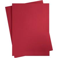 Creativ Company Gekleurd karton, a2, vel 420x594 mm, 180 gr, kerstrood, 10 vel/ 1 doos