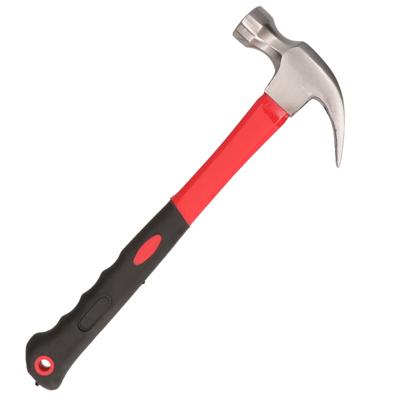 Klauwhamer - rood/zwart - 450 gram - metalen kop - antislip handvat