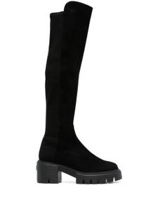 Stuart Weitzman Soho70mm suede knee-high boots - Noir