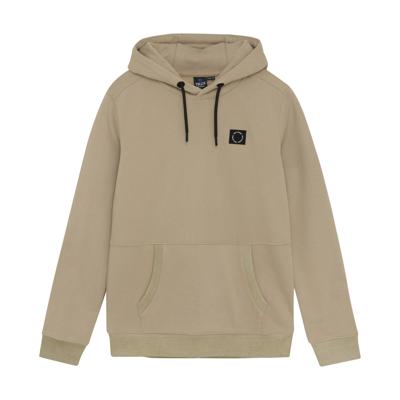 Rellix winter hoodie jongens - bruin - badge