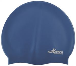 Swimtech Badmuts siliconen one-size donkerblauw