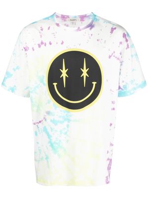 Phipps t-shirt en coton à motif tie-dye - Blanc