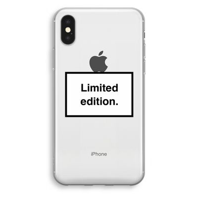 Limited edition: iPhone XS Transparant Hoesje