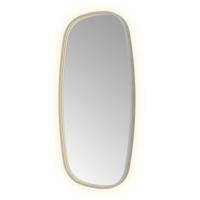 Hotbath &More Mirrors Contour LED Badkamerspiegel - Figuur - 100 x 50 cm - Geborsteld Gunmetal