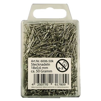 Kopspelden/steekspelden - 50 gram - Zilver - 18 mm