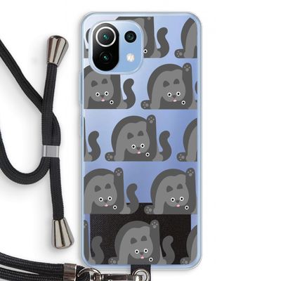 Cats: Xiaomi Mi 11 Lite Transparant Hoesje met koord