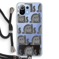 Cats: Xiaomi Mi 11 Lite Transparant Hoesje met koord