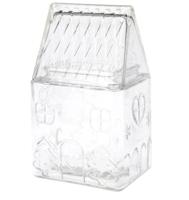 Voorraadpot glas 1500ml huismodel