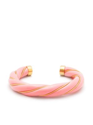 Aurelie Bidermann bracelet torque Diana à design torsadé - Rose