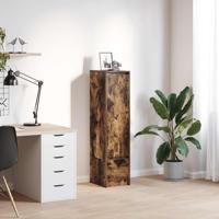 Highboard 29,5x34x119,5 cm spaanplaat gerookt eikenkleurig