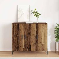 Dressoir Oud hout 90 x 34 x 80 cm Bewerkt hout