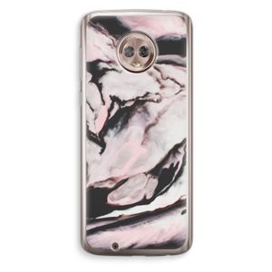Roze stroom: Motorola Moto G6 Transparant Hoesje