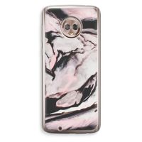 Roze stroom: Motorola Moto G6 Transparant Hoesje