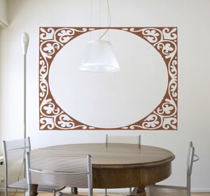 Decoratieve vintage sierlijke sticker