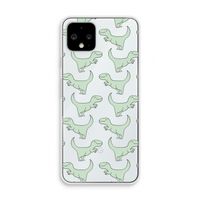 Dinos: Pixel 4 Transparant Hoesje