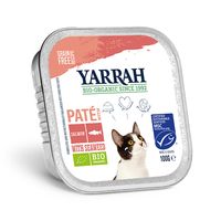 Yarrah - Paté Kat Kuipje met Zalm Bio - 16 x 100 g - thumbnail