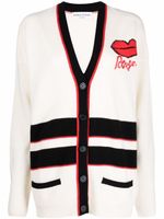 Sonia Rykiel cardigan long à bords rayés - Tons neutres