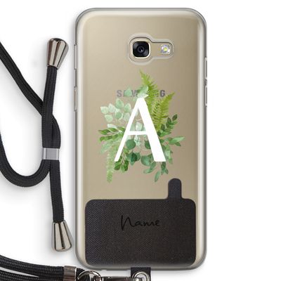 Green Brush: Samsung Galaxy A5 (2017) Transparant Hoesje met koord