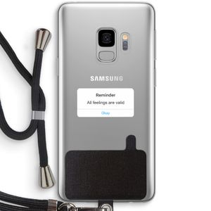 Reminder: Samsung Galaxy S9 Transparant Hoesje met koord