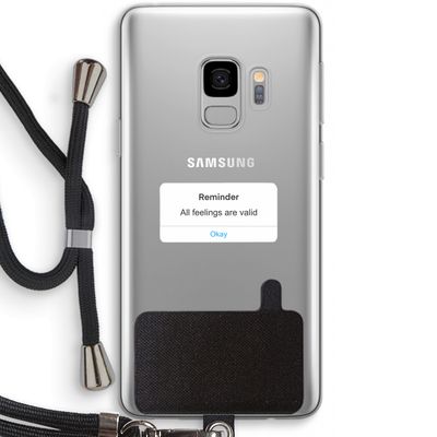 Reminder: Samsung Galaxy S9 Transparant Hoesje met koord