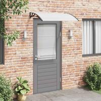 VidaXL Deurluifel 120x75 cm pc zwart en transparant