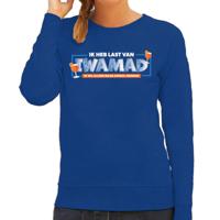 Apres ski sweater voor dames - IWAMAD- blauw - wintersport - skieen/snowboarden - Aperol