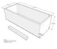 Xenz beterbad baddrager voor dominica 170x75cm
