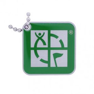 GC Logo Travel Tag - groen