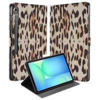 Tablet Book Case Leopard Samsung Galaxy Tab S10 FE Plus