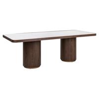 Eettafel Willox bruin 235 inclusief glas
