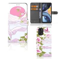 Motorola Moto G22 | Telefoonhoesje | Met pasjeshouder | Bird Standing