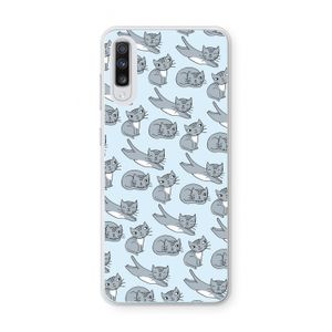 Poezen: Samsung Galaxy A70 Transparant Hoesje
