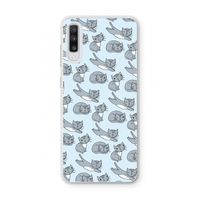 Poezen: Samsung Galaxy A70 Transparant Hoesje