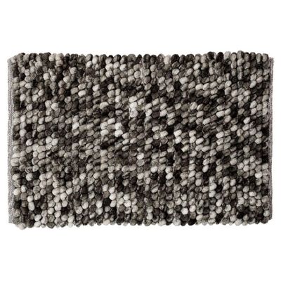 Badmat Sealskin Vintage 50x80 cm Polyester Donkergrijs