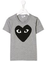 Comme Des Garçons Play Kids t-shirt à logo - Gris