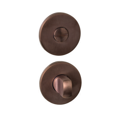 WC-sluiting verdekt ø52x6mm met stift 6-8mm PVD brons