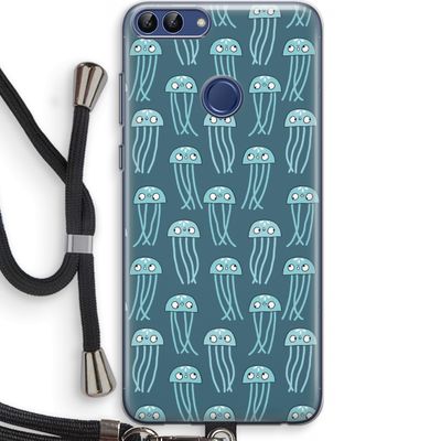 Kwallie: Huawei P Smart (2018) Transparant Hoesje met koord